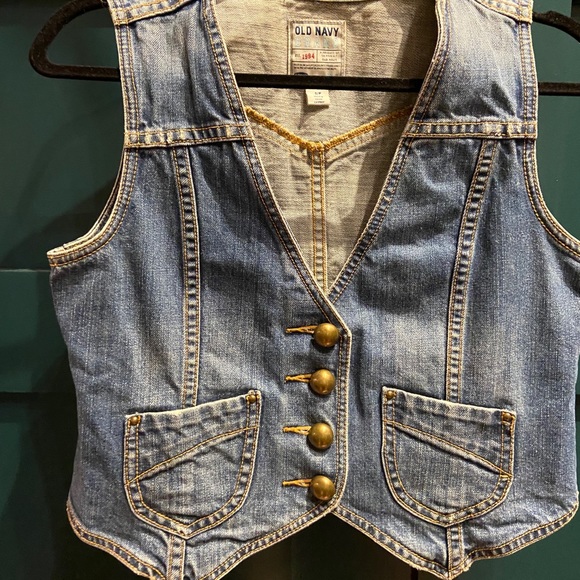 Old Navy Jackets & Blazers - 1970’s inspired denim vest